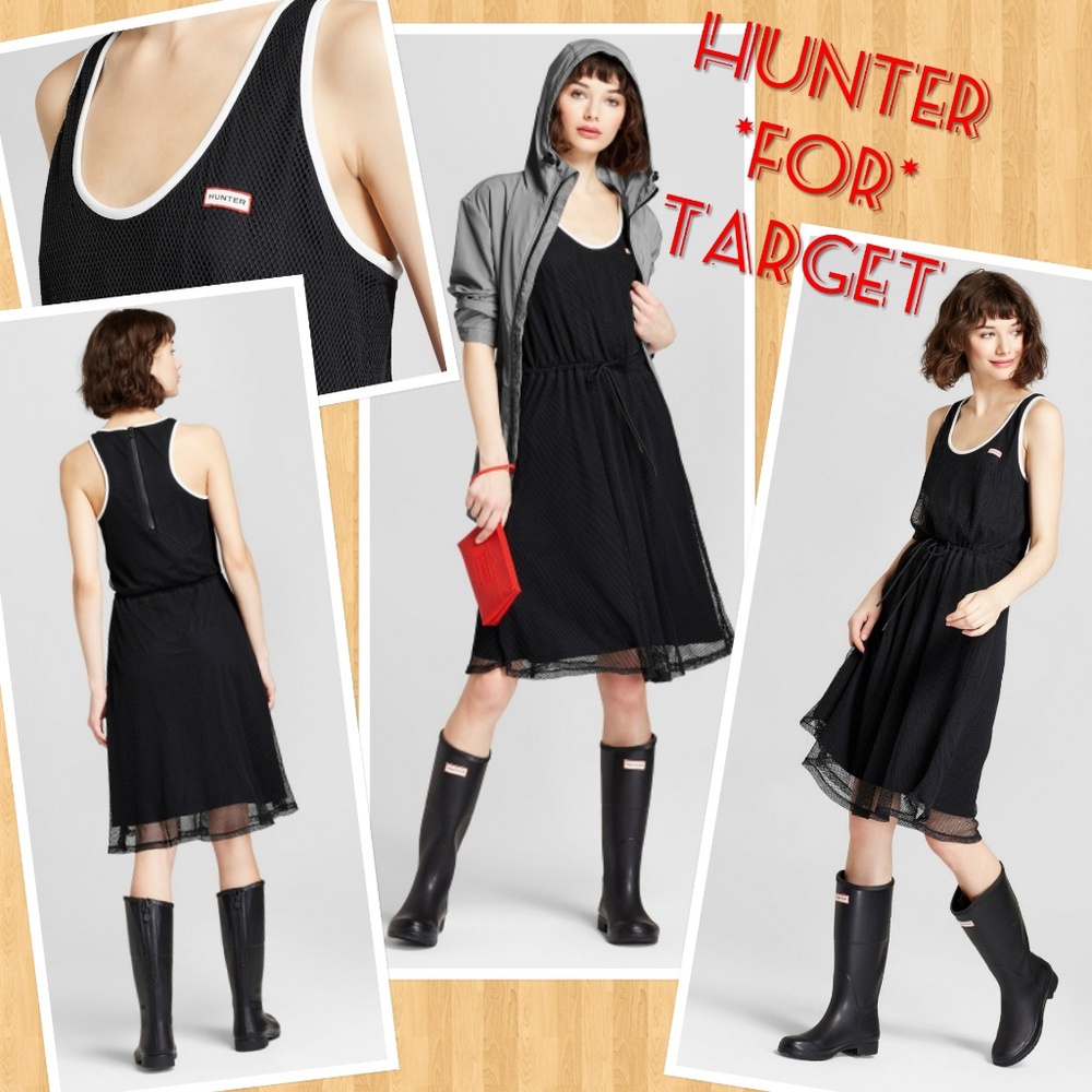 🎯Hunter for Target Mesh A-line Drawstring Dress